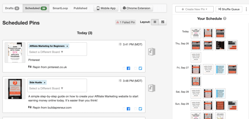 Tailwind for Pinterest Traffic