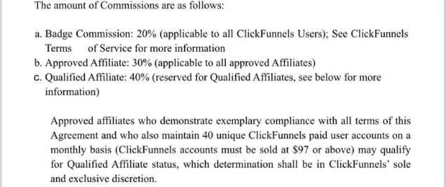 cickfunnels affiliate commissions