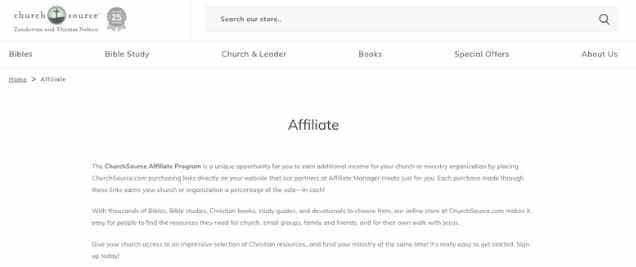 christelijke affiliate programma 's