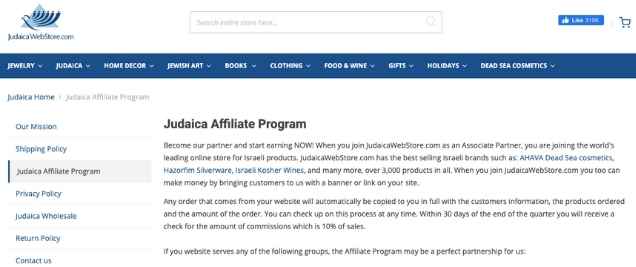 Christian affiliate program