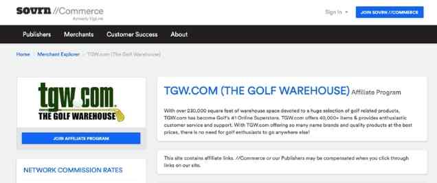 golf affiliate programs