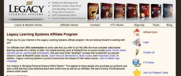 music affiliate program