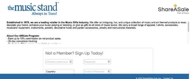 music affiliate program