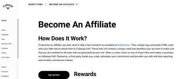 golf affiliate programs