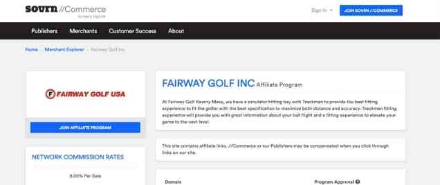 golf affiliate programs