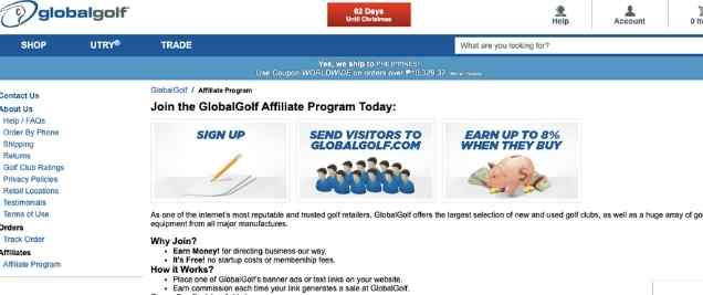 golf affiliate programs