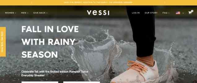 Vessi Footwear Vegan Affiliate Program