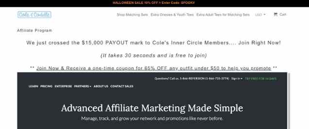 Cole And Coddle Affiliate Program