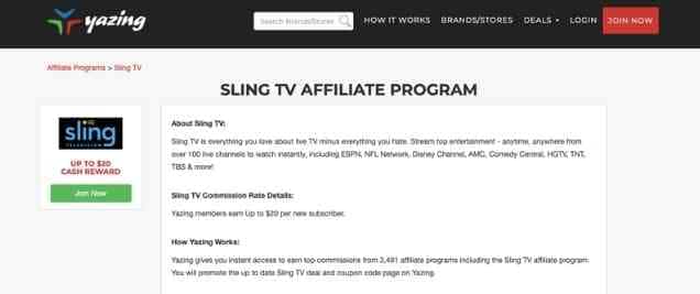 Sling TV Affiliate Program