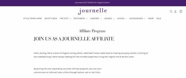 Journelle Affiliate Program