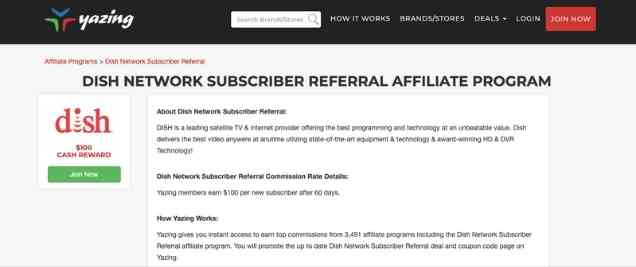 Dish Network Affiliate Program