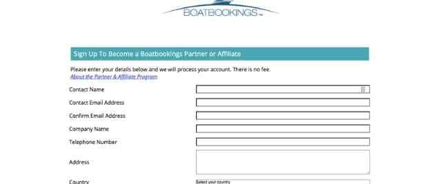 Boatbooking Affiliate Program