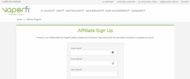 Vaporfi Affiliate Program