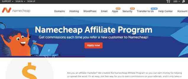 Namecheap Affiliate Program