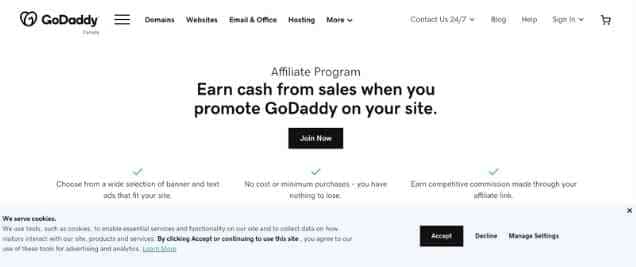 GoDaddy Affiliate Program