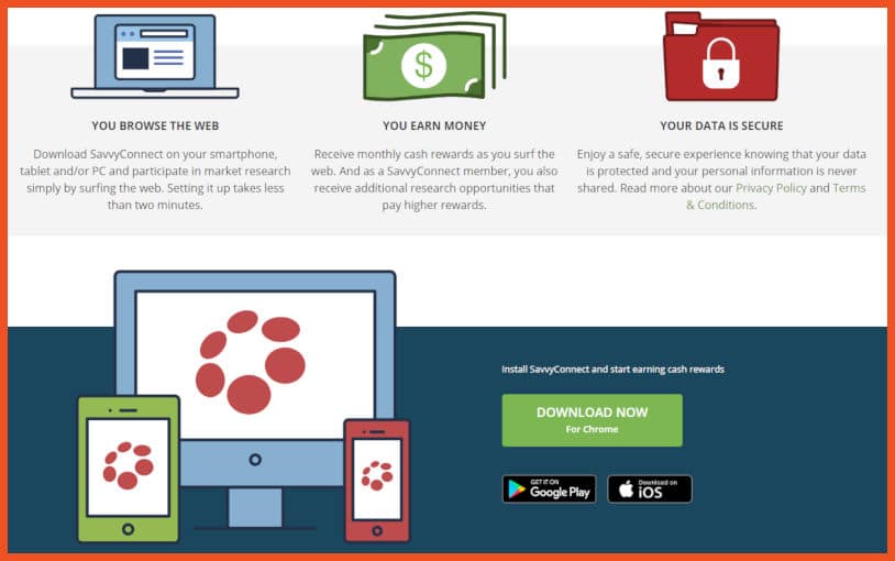 SavvyConnect - Earning $ For Internet Tracking