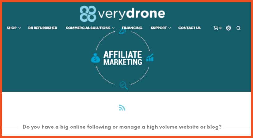 Drone Affiliate Programs - VeryDrone Affiliate Program