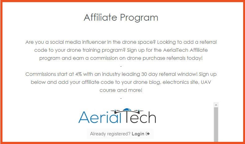 Drone Affiliate Programs - AerialTech Affiliate Program