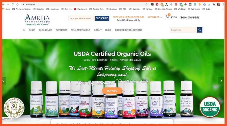 Essential Oil Affiliate Programs - Amrita